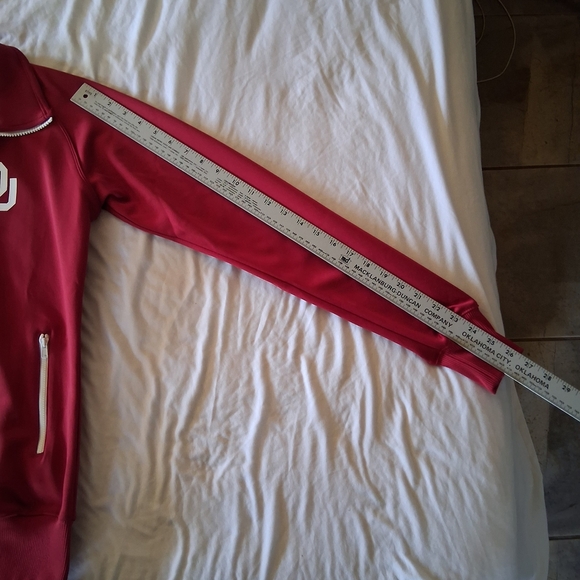 Nike OU Sooners Red Zip-Up Jacket - Picture 4 of 7